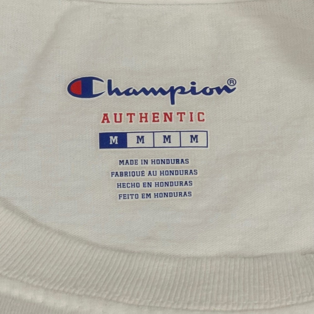 Champion Detroit Yacht Club Graphic T-Shirt White Cotton Mens M T425 WH Nautical - Picture 5 of 9
